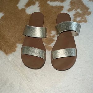 Gold J.Crew Sandals